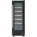 Cantina 20 Bottle Single Zone Wine Cabinet Black CCWIS20B hero image