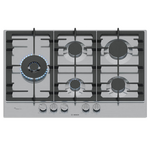 Bosch 75cm Series 6 Gas Cooktop with Flame Select Stainless Steel PCS7A5I90A hero image