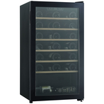Cantina 34 Bottle Single Zone Freestanding Wine Cabinet Black CCWFS34B hero image
