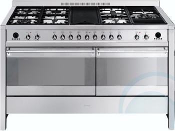 Smeg Dual Upright Oven CSA150X-6