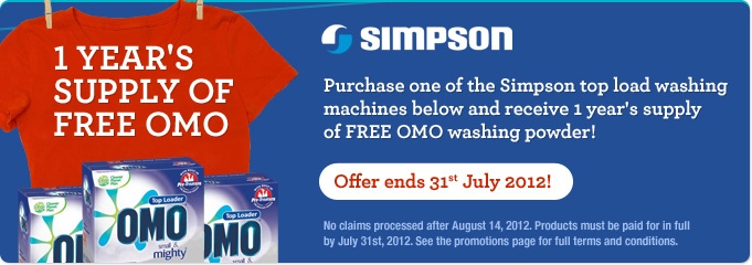 Simpson 1 Year of Free Omo Powder Promotion