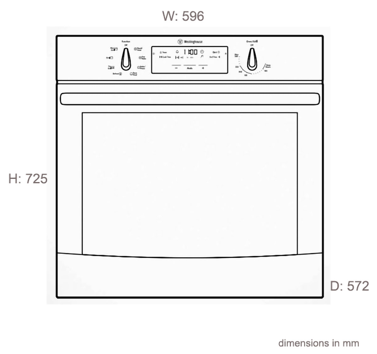 NEW Westinghouse WVE655W 60cm Electric BuiltIn Oven eBay