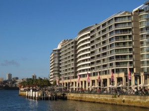Bennelong Apartments at Circular Quay, Sydney, aka The Toaster, a "high-end" apartment building