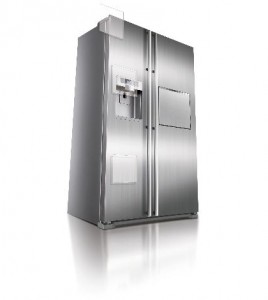 Samsung side by side stainless steel fridge