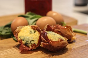 Prosciutto & Baked Eggs Muffins