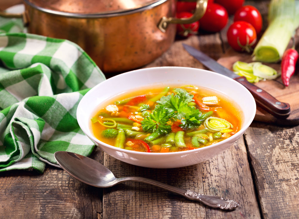 Рецепт овощного супа в скороварке