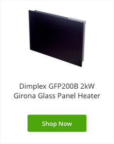 Dimplex glass panel heater for bathroom