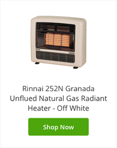 Granada unflued natural gas radiant heater