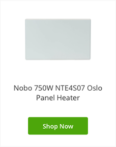 Nobo panel heater for bathroom