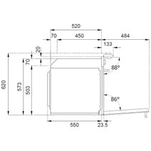 Bertazzoni 60cm Modern Series Pyrolytic Built-In Oven Carbonio F6011MODPTN-23 hero image