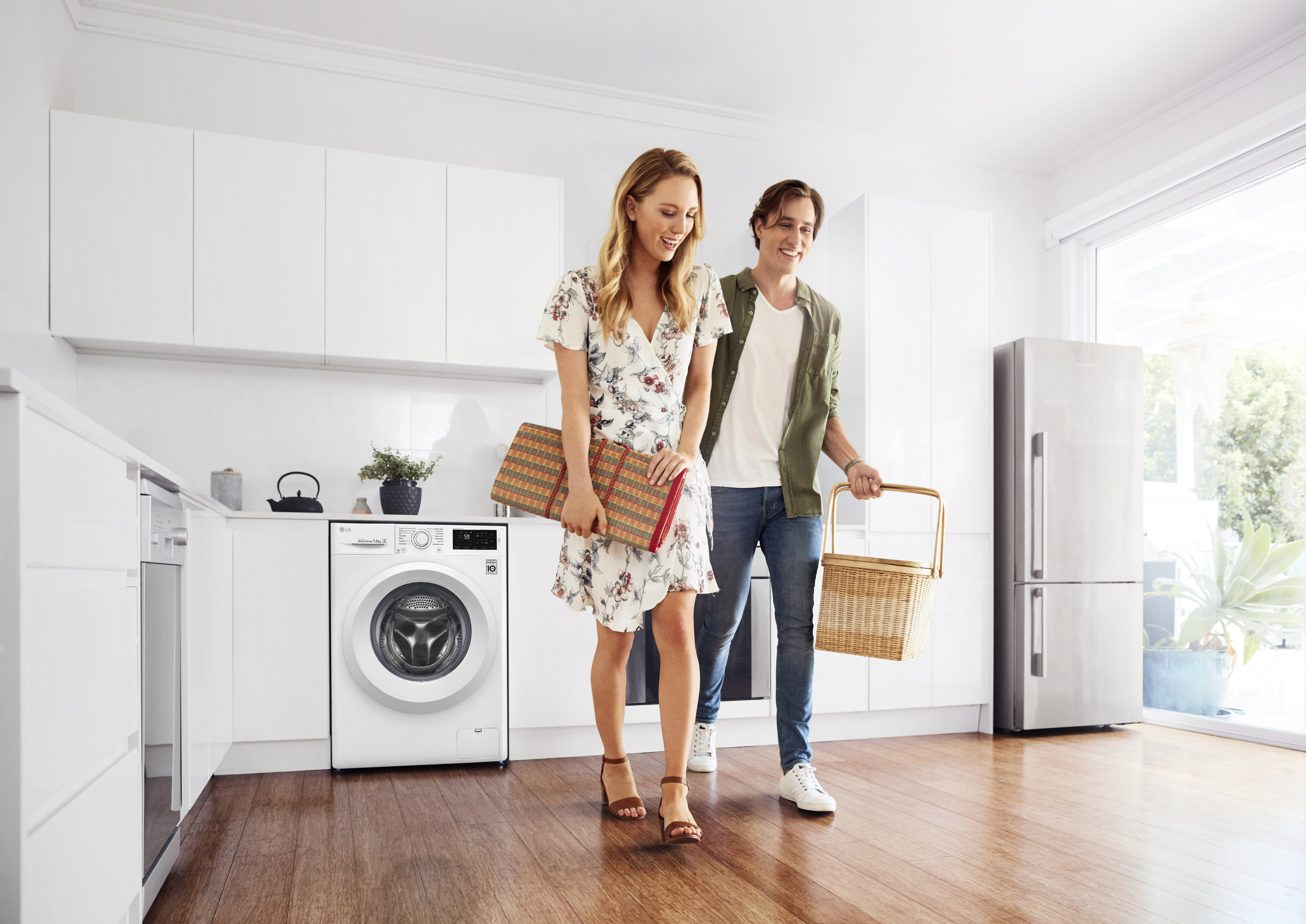 Lg front load washing machine 7.5 sale kg wd1275tc5w
