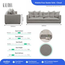 Kalona MALOLO Four Seater Sofa Cloud WS-202-01-VILA-11 hero image