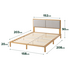 Zinus Arden Queen Bamboo Wood Bed Frame with Upholstered Headboard AU-FPWNH8ZC-08Q image NaN