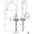 Gessi 17153B Emporio Concealed Pull Out Kitchen Mixer image NaN