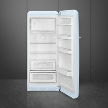 Smeg 270L 50's Retro Style Aesthetic Top Mount Fridge Pastel Blue FAB28RPB3AU hero image