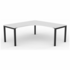 OLG Axis 90º Workstation 1800mm x 750mm Black/ White OG_AXB9W181875_W_RH image NaN