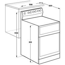 Westinghouse 60cm Fan Forced Electric Freestanding Oven WLE642WCB hero image