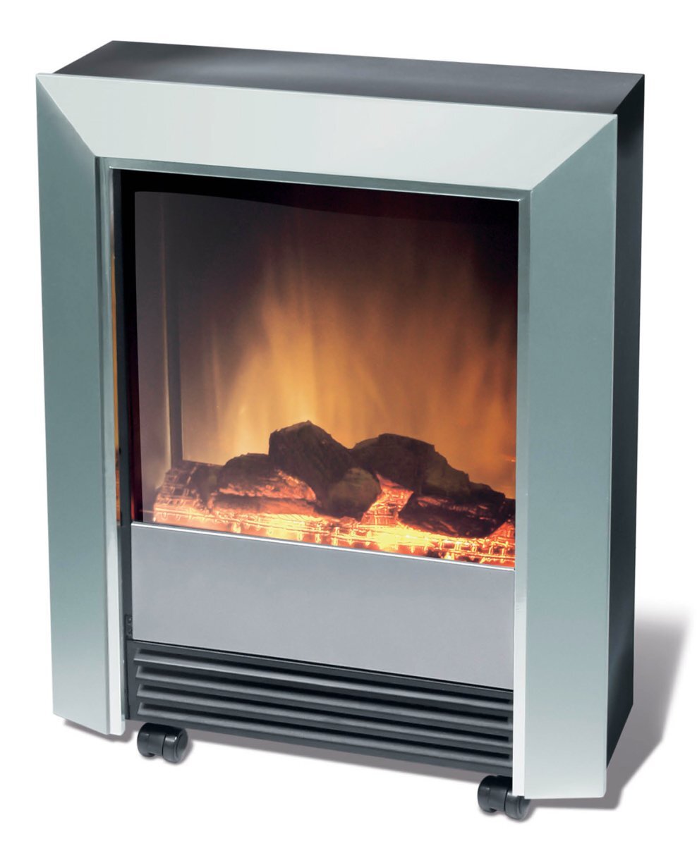 Dimplex 2kW Electric Fire Heater LEESILVER | Appliances Online