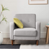 Zinus Adair Modern Armchair with Armrest Pockets Light Grey AU-AD-LG-AC image NaN