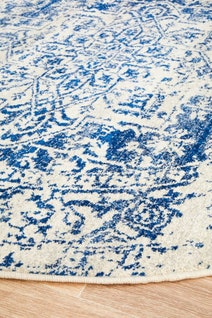 Rug Culture Evoke Medium White Navy Rug 200X200CM - EVO-253-WNAV-200X200 hero image