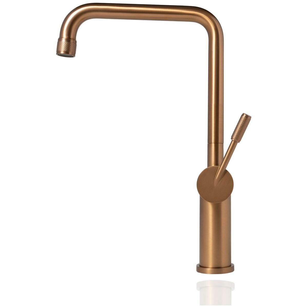Titan Model 1 Kitchen Mixer Tap in Aged Brass TTAB1 hero image
