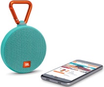 JBL JBLCLIP2TEAL Clip 2 Teal Wireless Portable Speaker hero image
