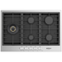 Brohn 75 cm Gas Cooktop Stainless Steel with Black Enamelled Inner Panel BRGC756BSE image NaN