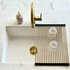 Turner and Hastings 47x32 Sink Roller Mat Drainer Brushed Brass RM4332-BB image NaN