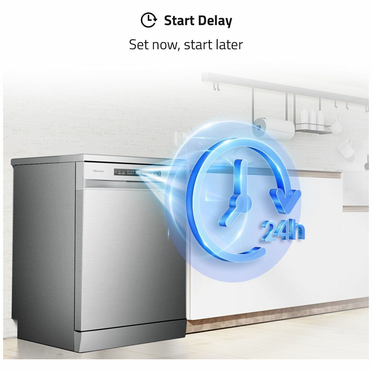 Hisense 60cm Freestanding Stainless Steel Dishwasher HSCM15FS hero image