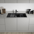 Blanco Adira XL 6S Single Bowl Sink with Left Hand Drainer Reversible Black 528131 image NaN
