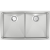 Abey Piazza Double Square Bowl Sink Stainless Steel CR340D image NaN