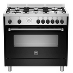 La Germania Americana Series 90cm Dual Fuel Freestanding Oven/Stove AMS96C61LBNE hero image