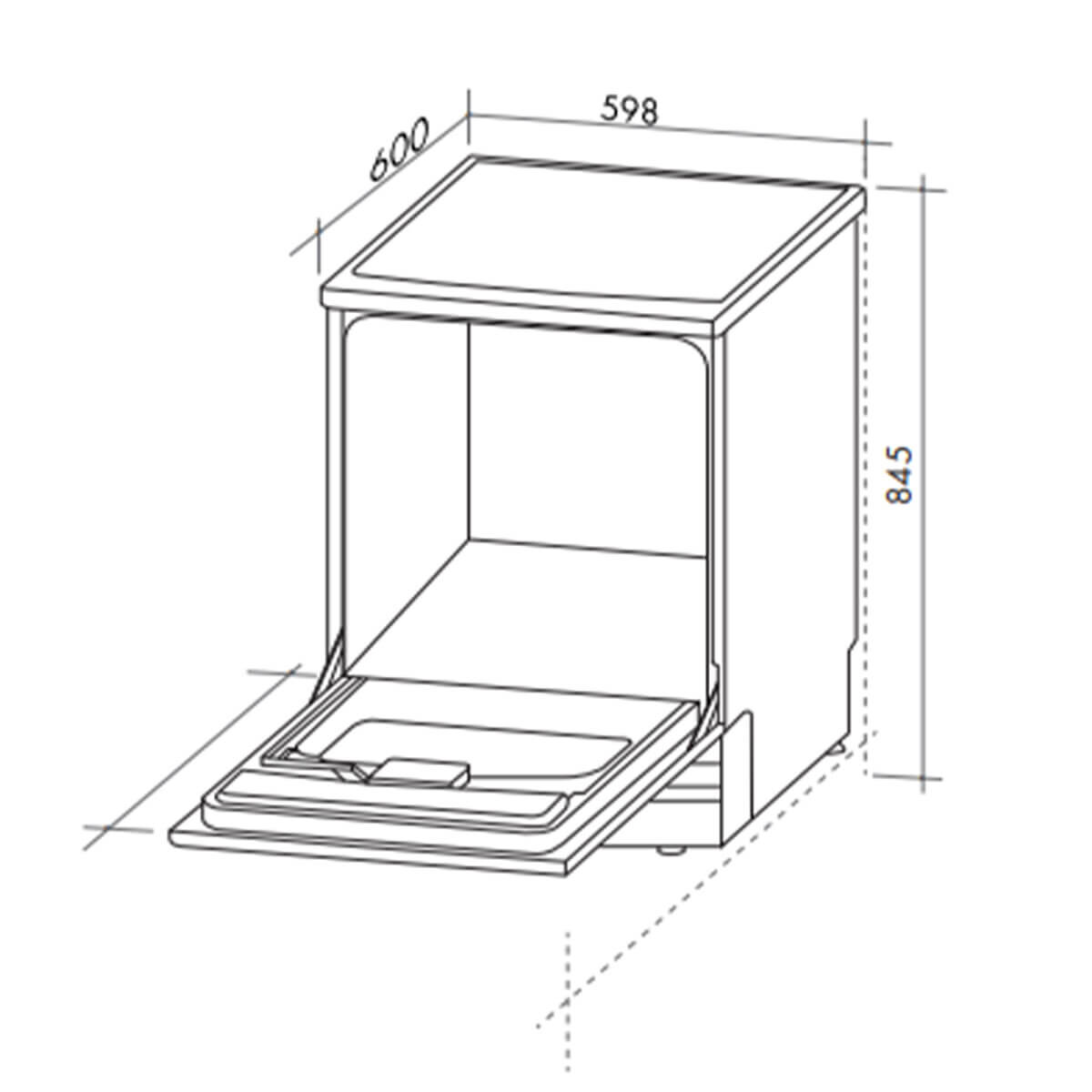 Artusi 60cm Freestanding White Dishwasher PADW5005W