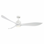 Mercator Eagle XL White 1676mm (66 Inch) Ceiling Fan with Light FC368163WH hero image