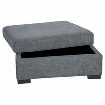 Ostro Hunter Modular Lounge with Storage Ottoman Charcoal Y401MODBEL39 hero image