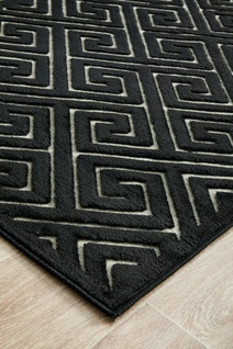 Rug Culture York Medium Black & Natural Rug 300X80CM - YRK-ALIC-GLD-300X80 hero image