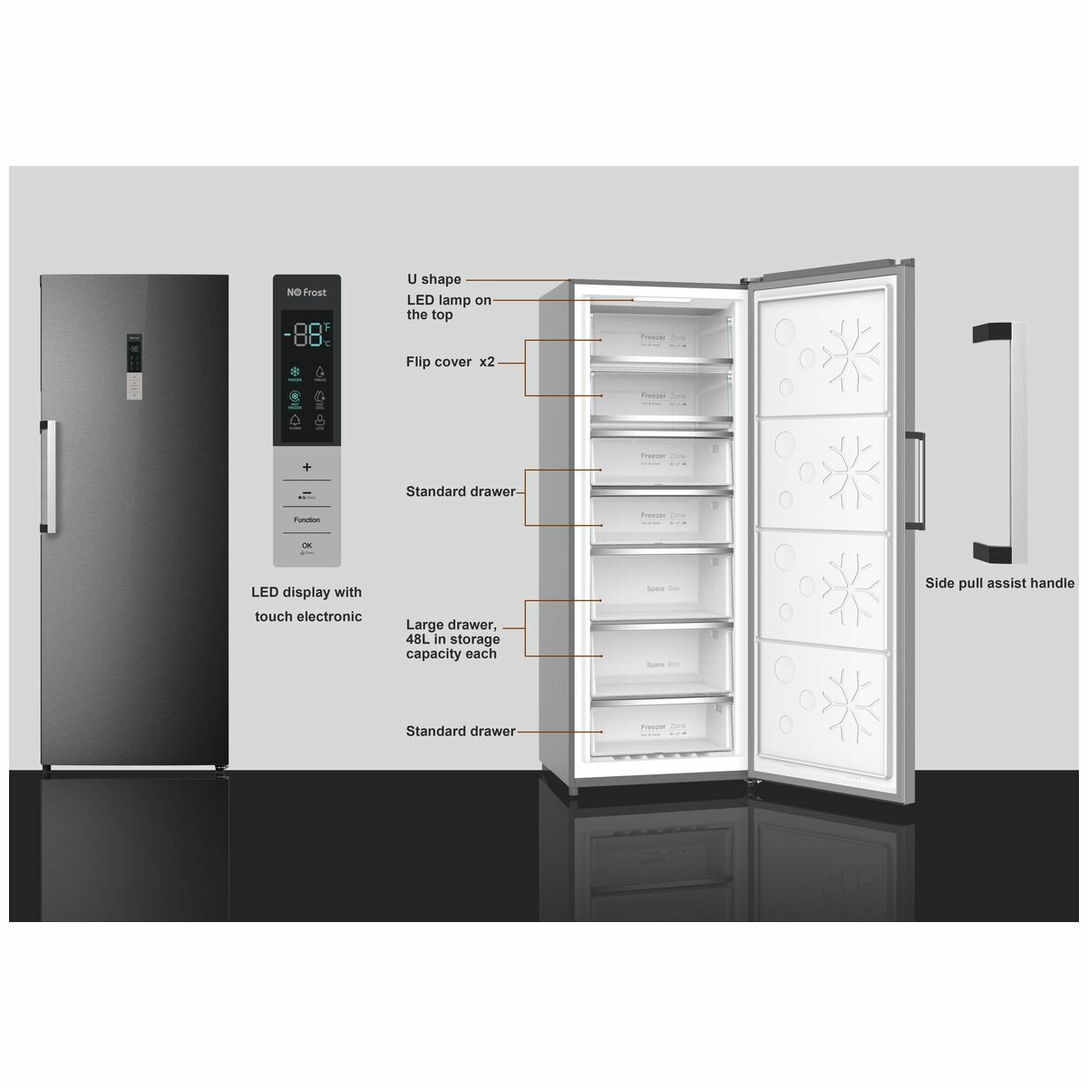 Chiq freezer 431 online