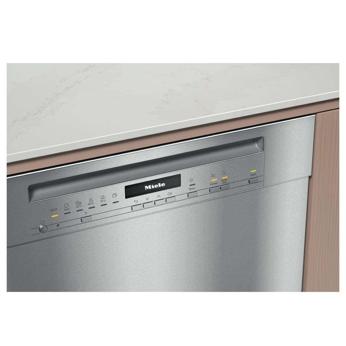 Miele Built-Under Dishwasher with AutoDos Stainless Steel