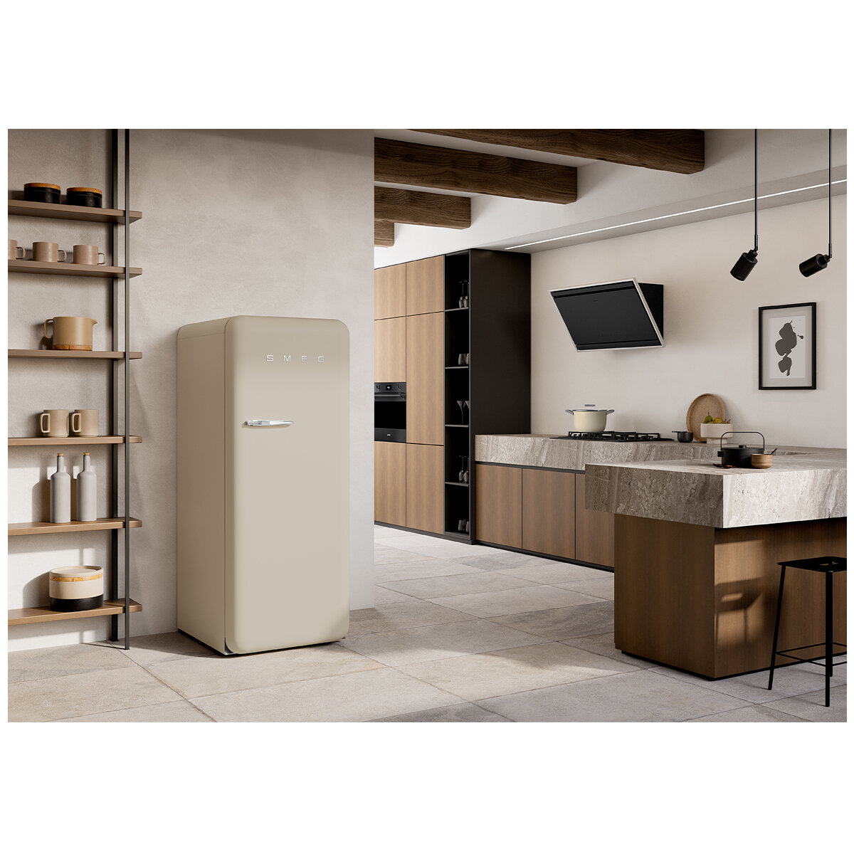 Smeg FAB28 50s Style 270L Retro Refrigerator Perfectly Pale FAB28RDPP5 hero image
