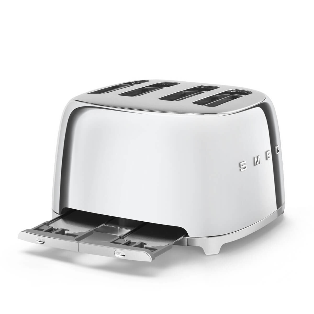 Smeg 50's Style Slice Toaster Chrome TSF03SSAU Appliances Online