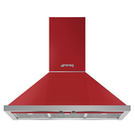 Smeg 90cm Portofino Canopy Rangehood KPFA9RD hero image