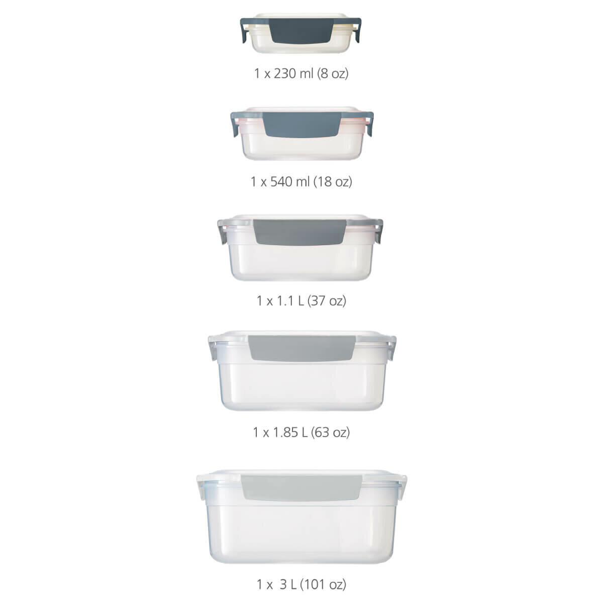 Joseph Joseph Nest Lock Multi Size Container Set Editions Blue 81105 hero image