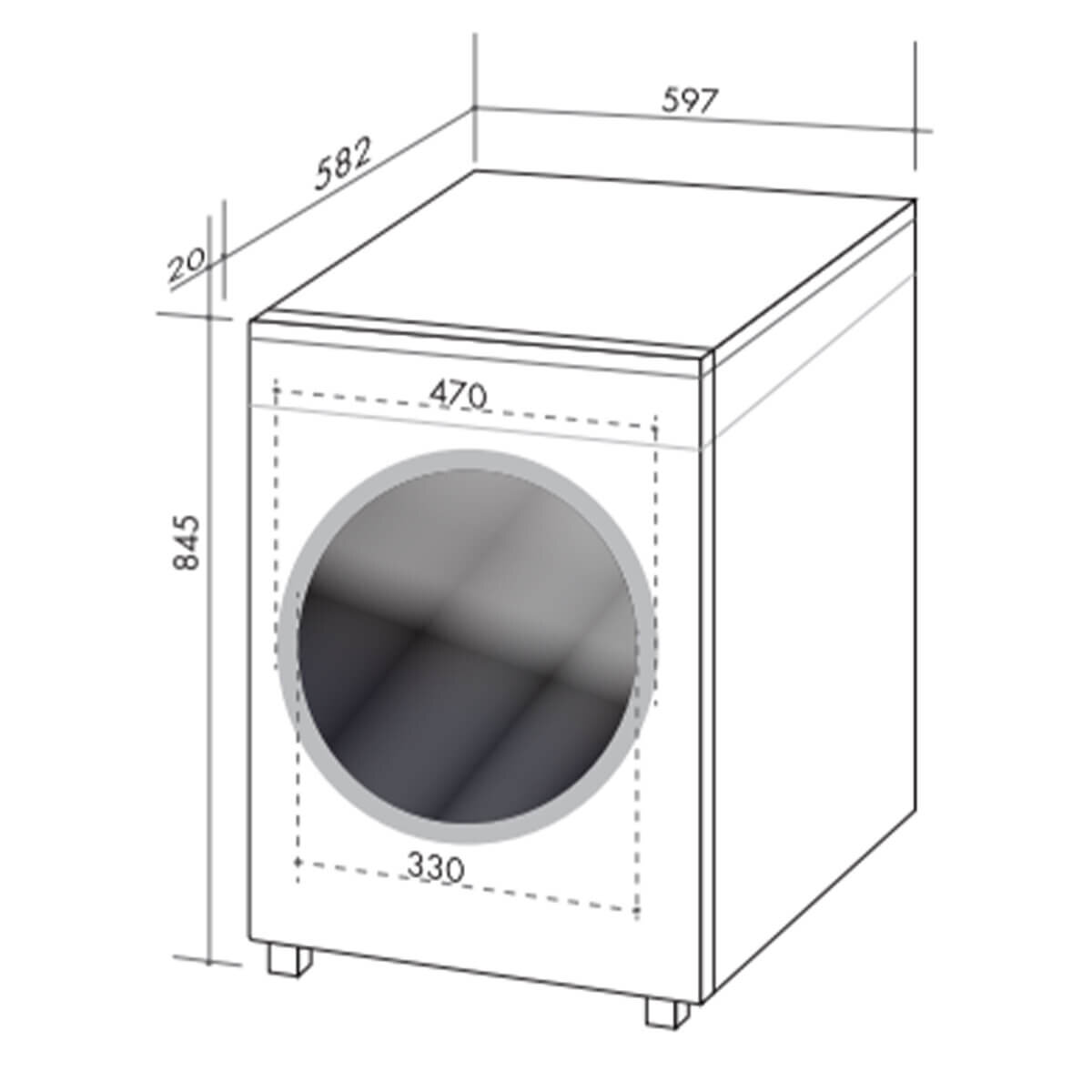 Artusi 8kg/4kg Washer Dryer Combo AWD845W image 11