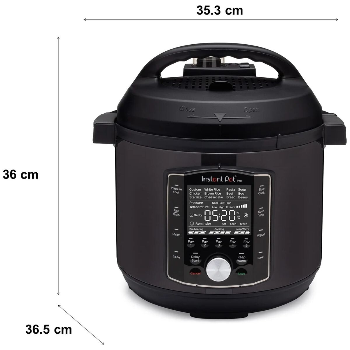 Instant Pot 8Ltr Pro Multi-Cooker-Black 113-0076-01-AU