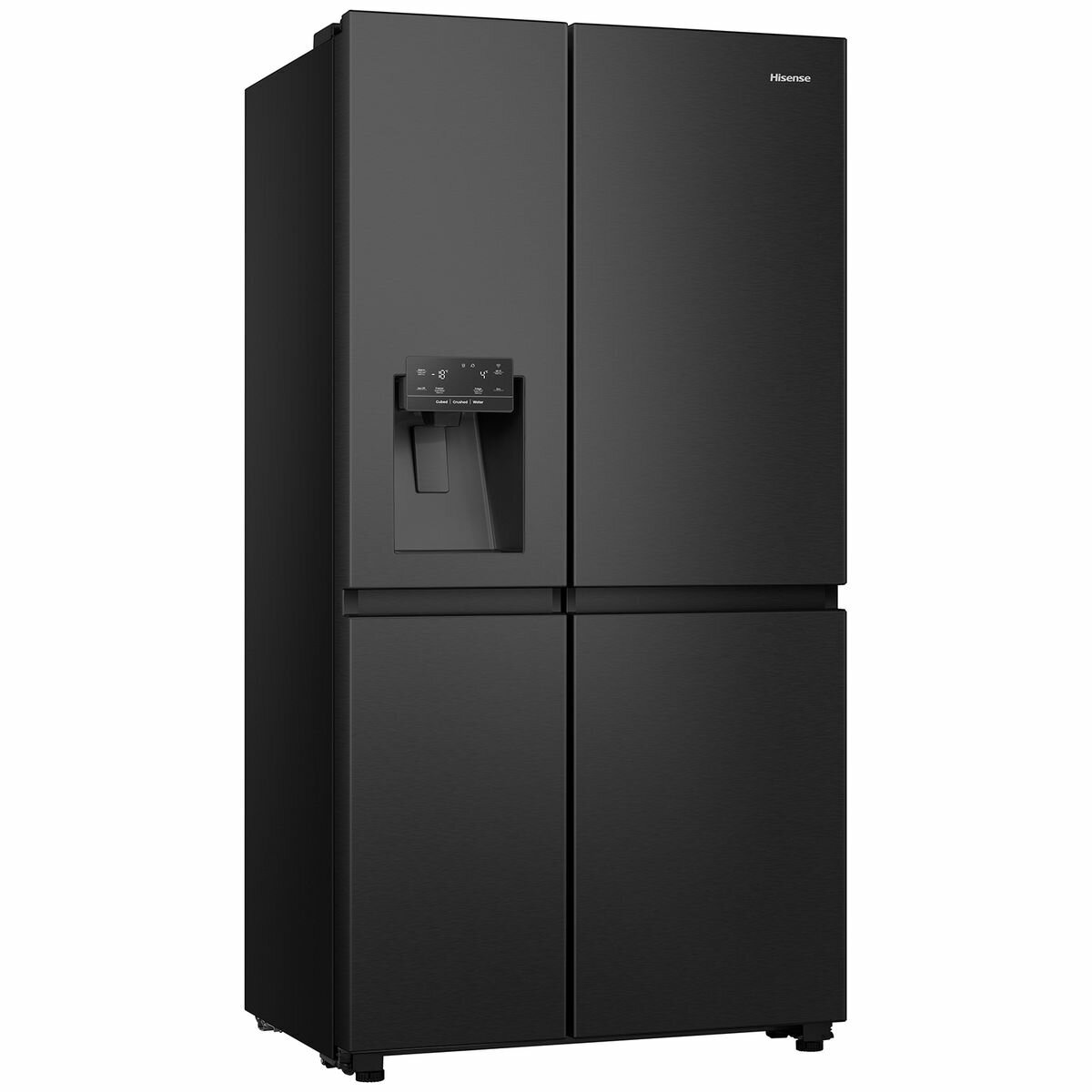 Black steel fridge freezer hot sale