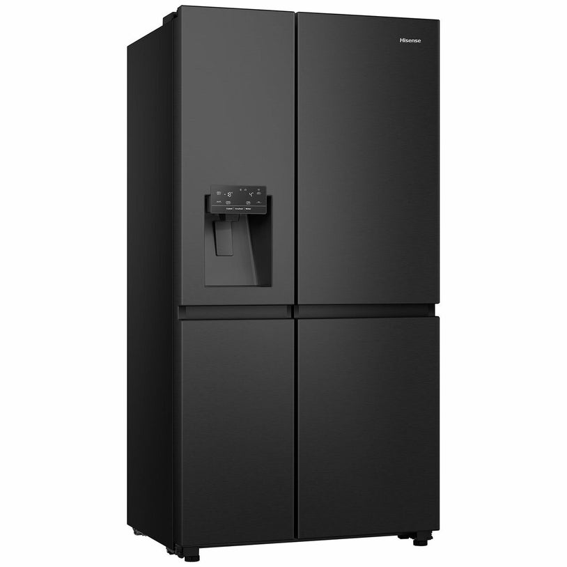 Hisense 632L Side by Side Refrigerator Black Steel HRSBS632BW