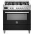 Bertazzoni 90cm Professional Black Dual Fuel Freestanding Oven PRO96L1ENET image NaN