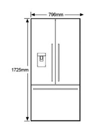 Electrolux 524L French Door Fridge EHE5267SA hero image