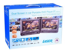 Laser DVD-PT9-DUALB Portable Dual DVD Player hero image