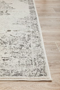 Rug Culture Chrome Large Silver & Off White Rug 290X200CM - CRO-RIT-SIL-290X200 hero image